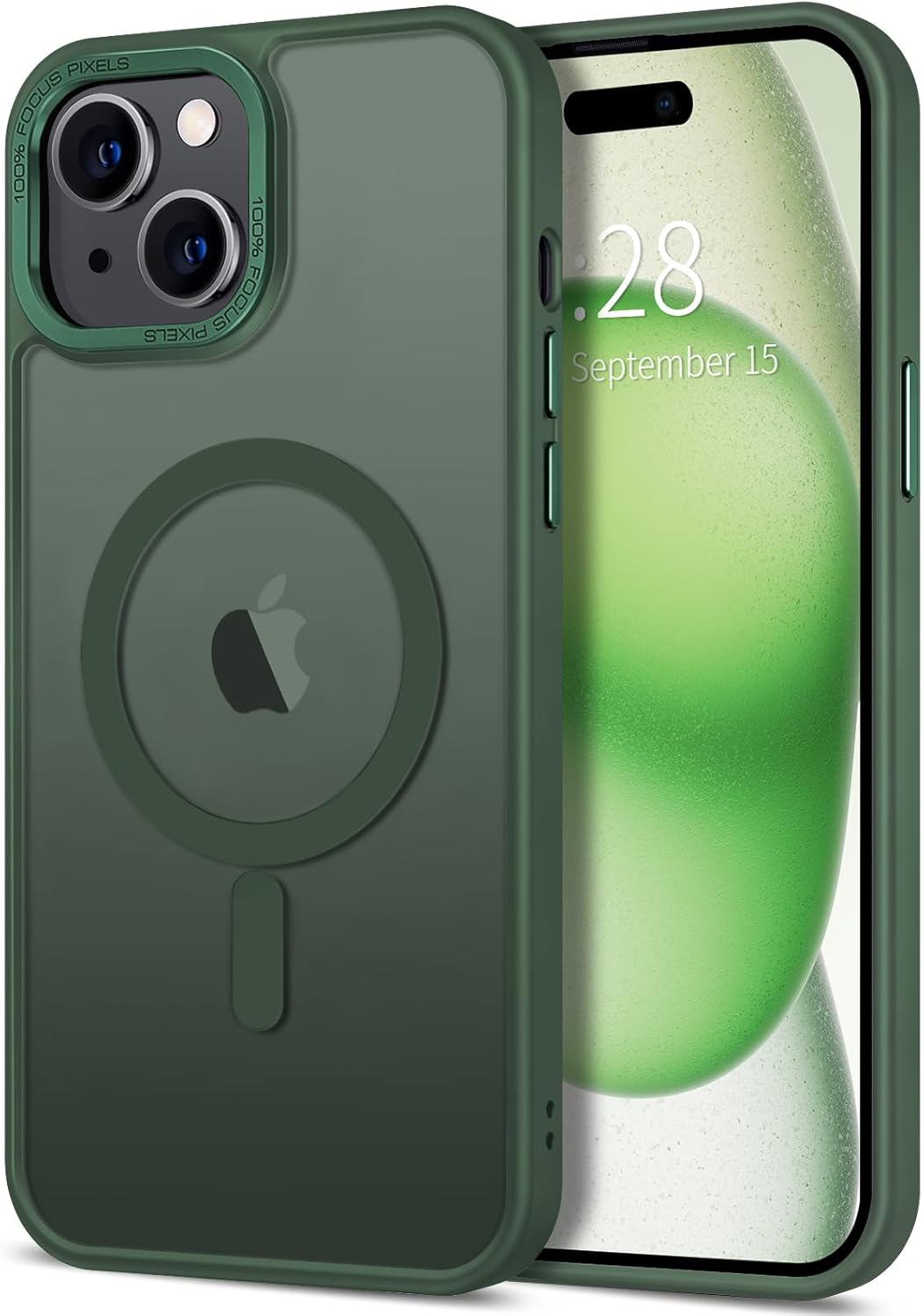 Hython Case for iPhone 15 Case Magnetic Translucent Matte Phone Cases 6.1" [Comp...
