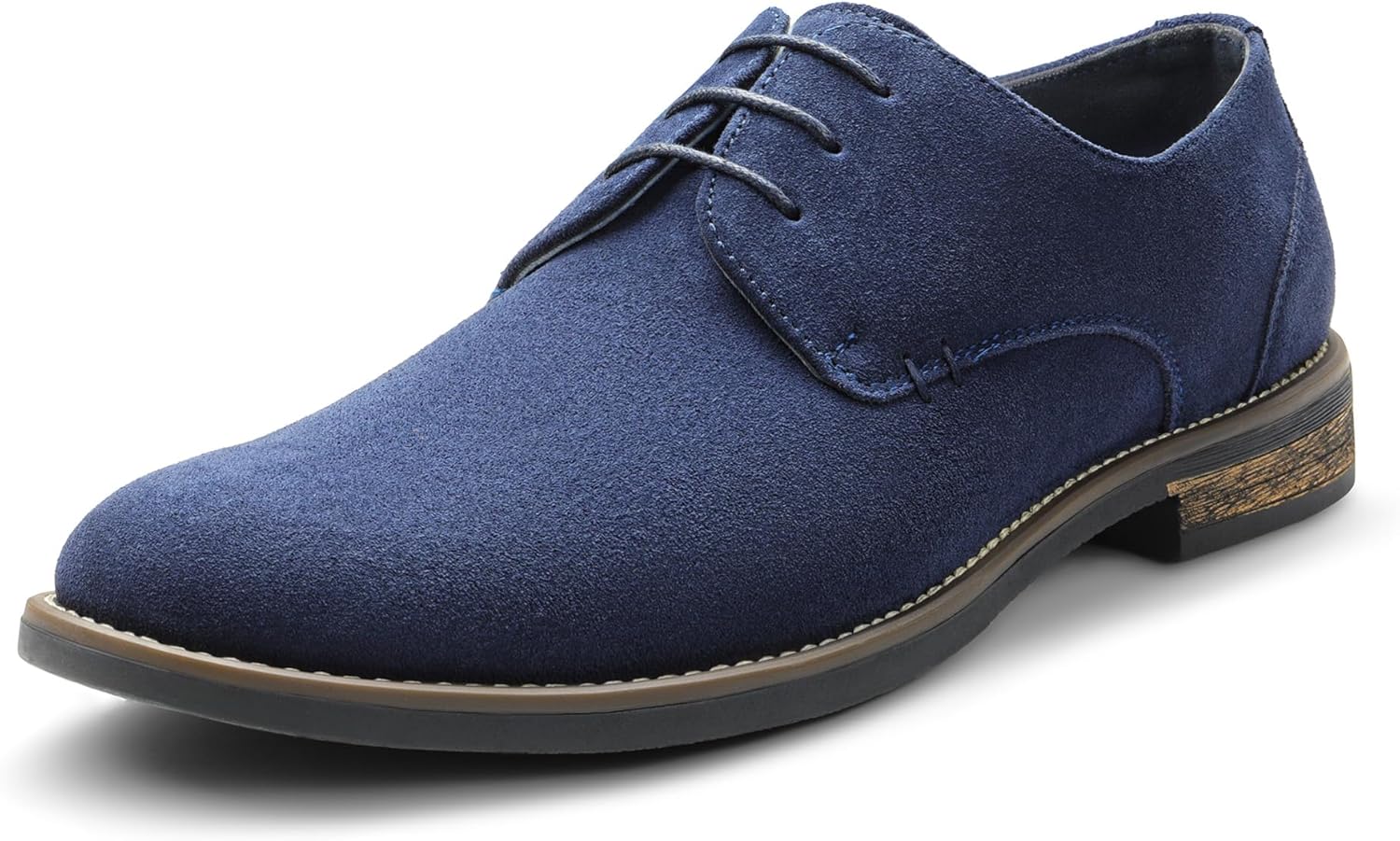 Bruno Marc Men's Suede Leather Lace Up Derbys Brogues Shoes 13 UK 08 Navy