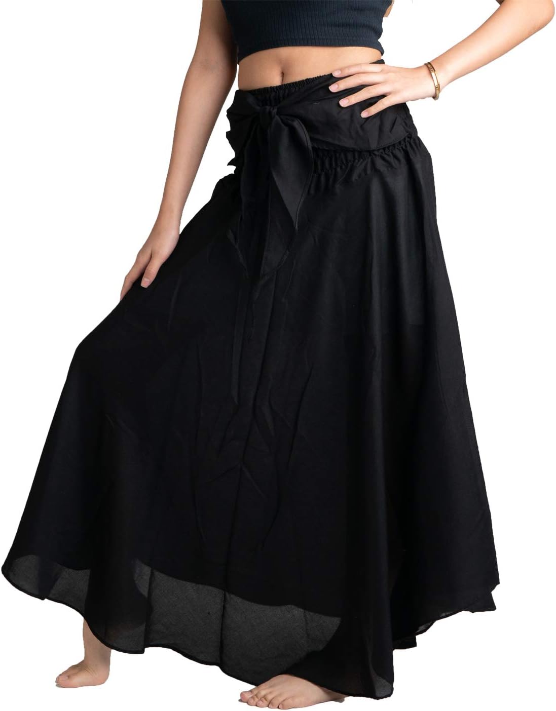 Long Skirts for Women, Special Maxi Boho Skirt, Innovative Floral Print Skirt, C...