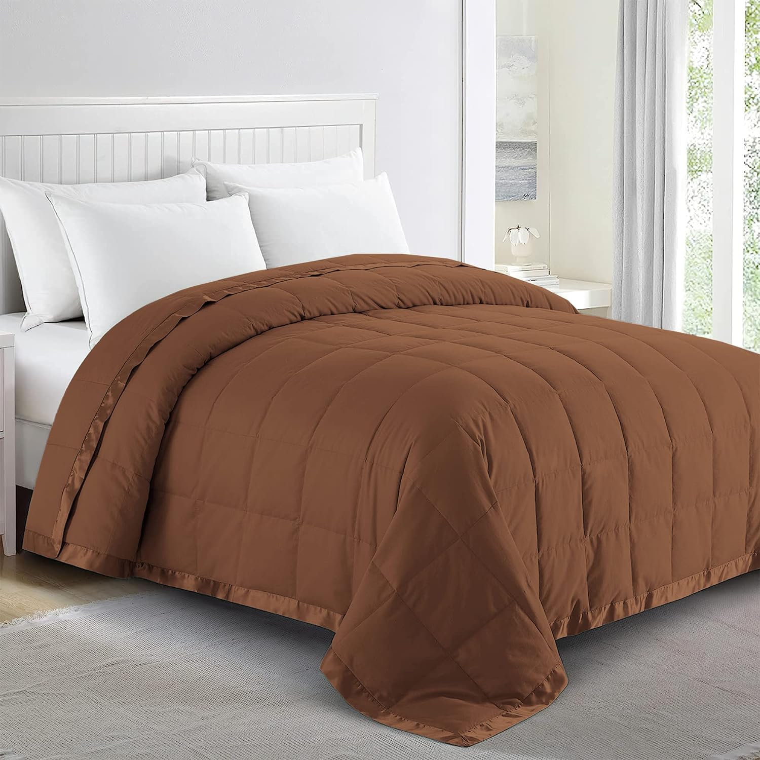 puredown® Blankets Queen Size - Soft Lightweight Down Blanket for All Seasons, C...