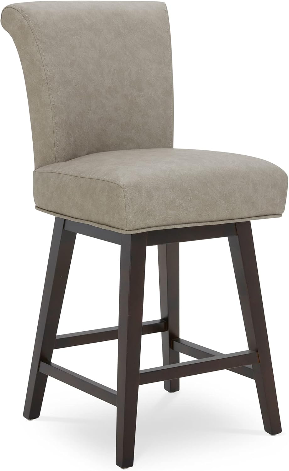 CHITA 26 Inch Counter Height Swivel Bar Stool, FSC Certified Modern Upholstered...