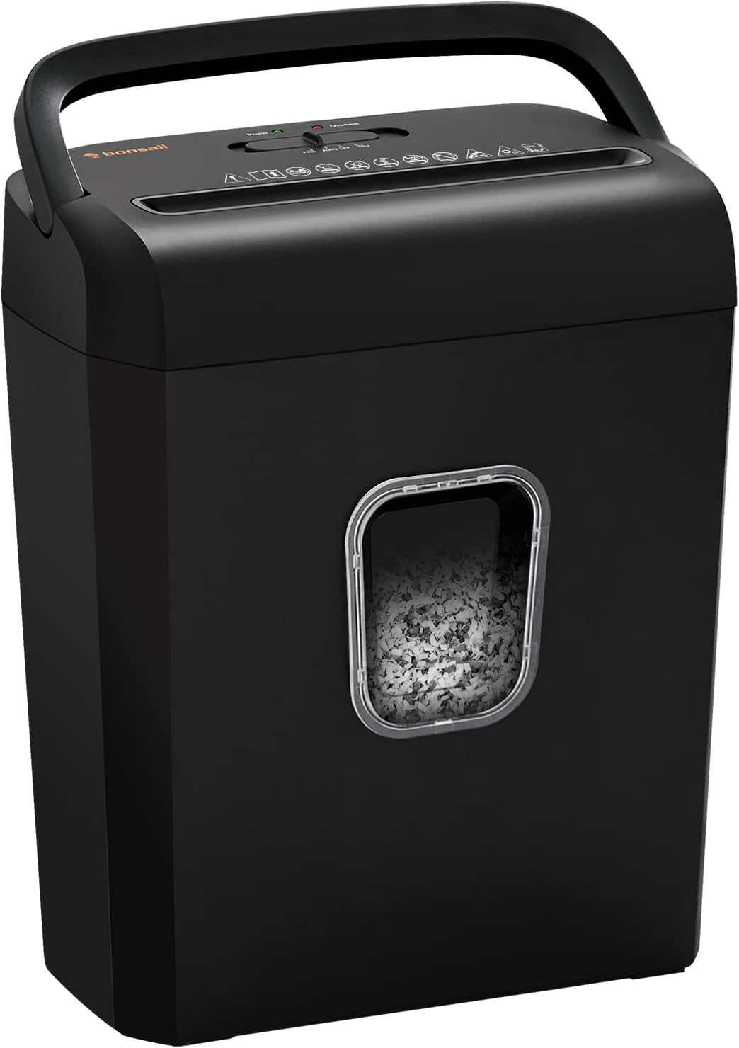 Bonsaii 6-Sheet Micro-Cut Paper Shredder, P-4 High-Security for Home & Small Off...