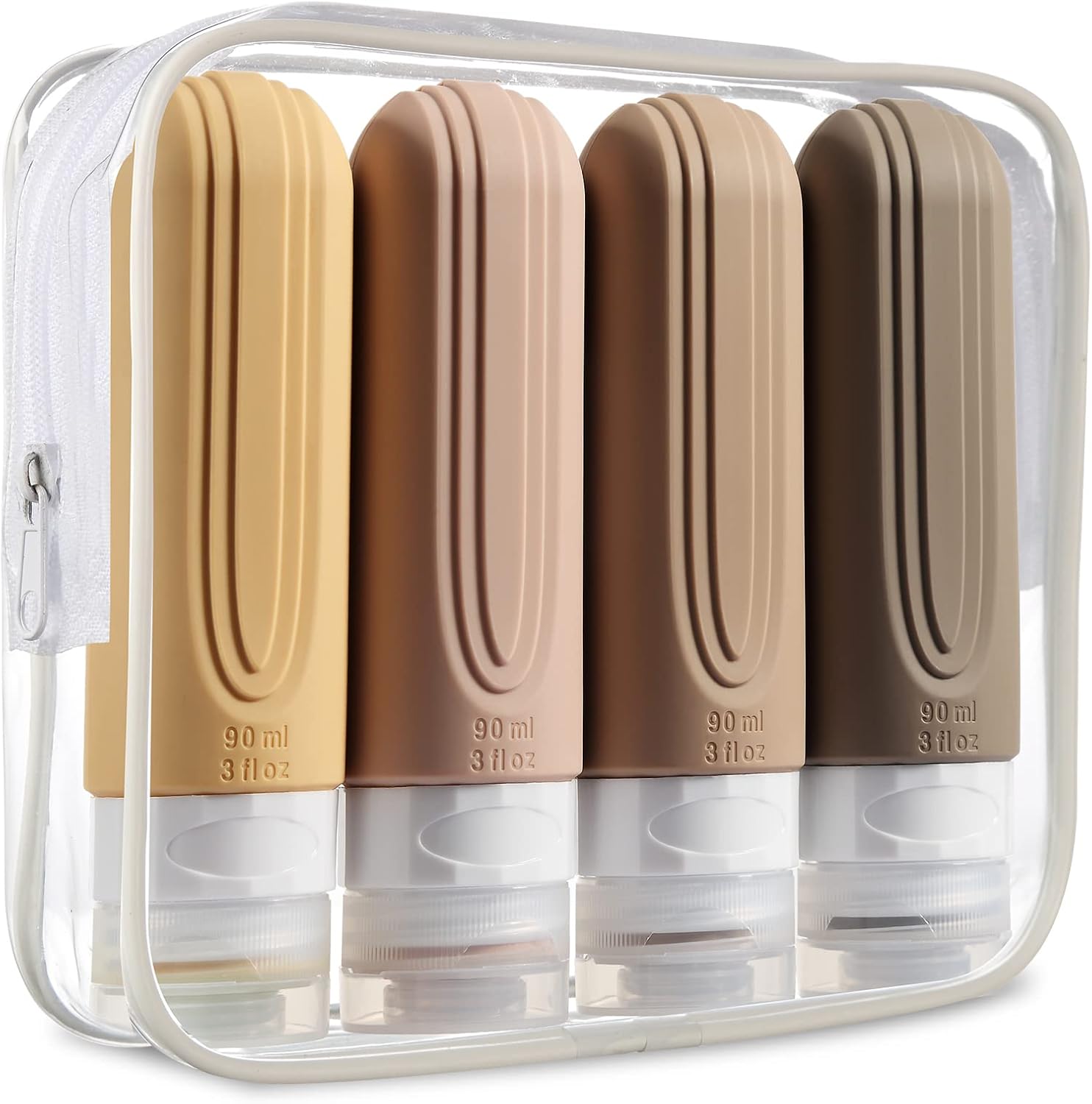 Travel Bottles for Toiletries, Tsa Approved 3oz Travel Size Containers BPA Free...