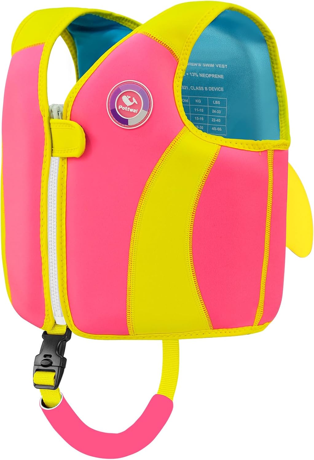 Pottwal Swim Vest, Special Swim Jacket for Kids, Innovative Buoyancy Aid for 1-2...