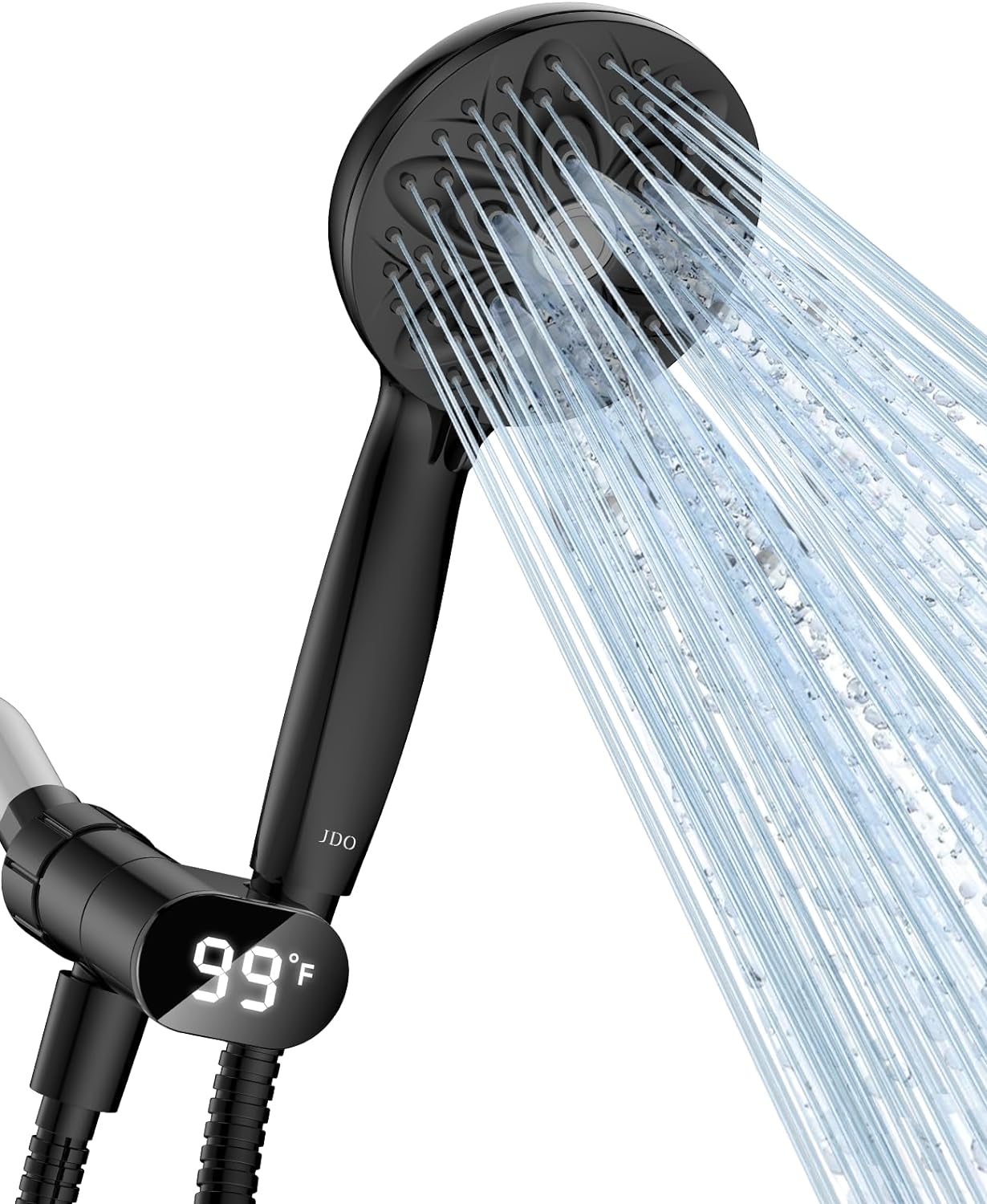 JDO Handheld Shower Head, Special Showerhead with LED Display Temperature, Innov...