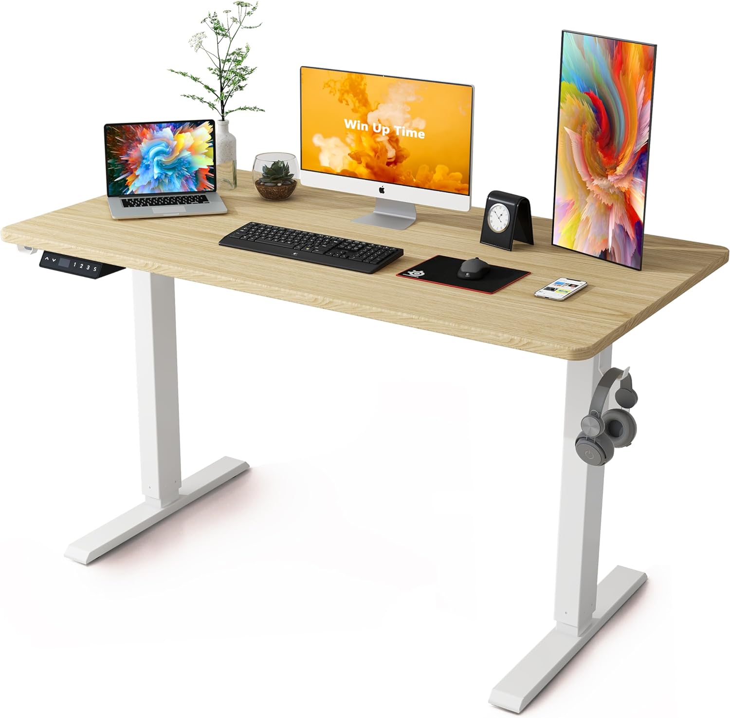 Standing Desk Adjustable Height, Unique Whole Piece Desktop Stand Up Desk, Innov...