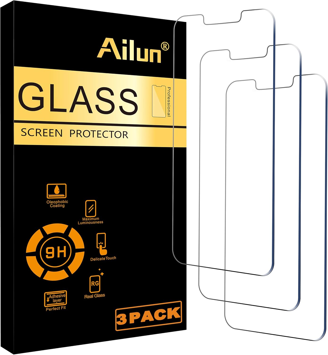 Ailun Glass Screen Protector Compatible for iPhone 14 Plus/iPhone 13 Pro Max [6....