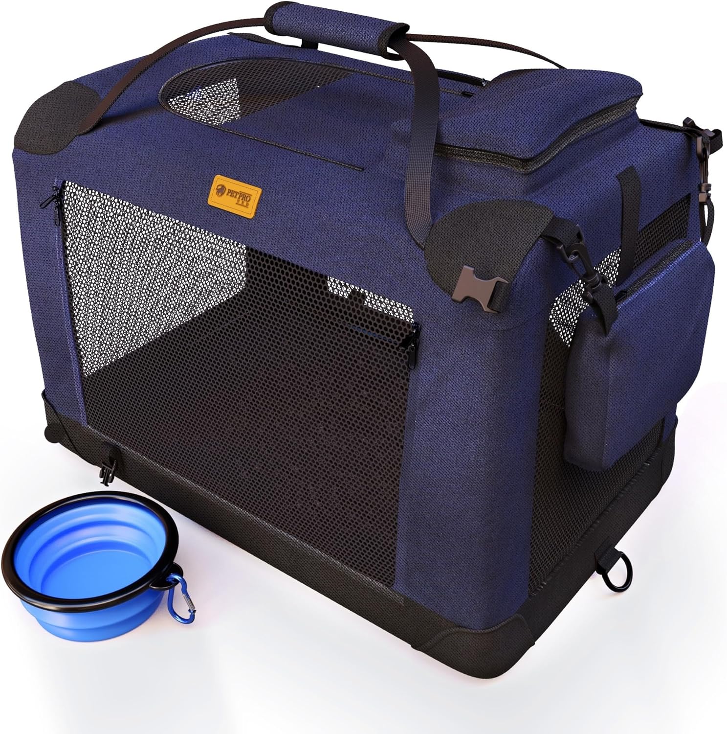 PetProved Dog Travel Crate Dog Carrier Cat Carrier Large Pet Carrier for Medium...