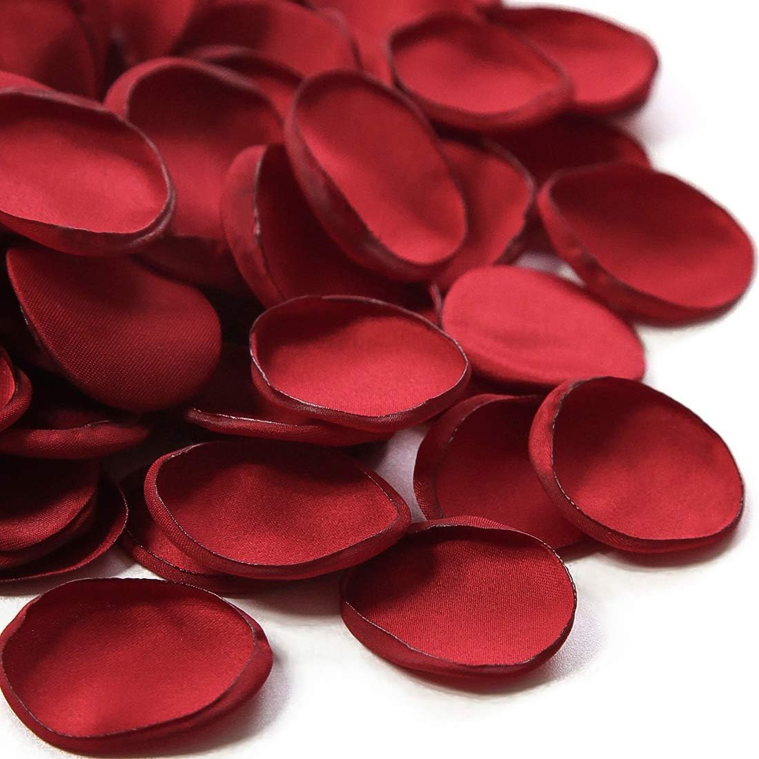 Floroom 500pcs Silk Rose Petals Dark Red Flower Petals for Wedding Flower Girl B...