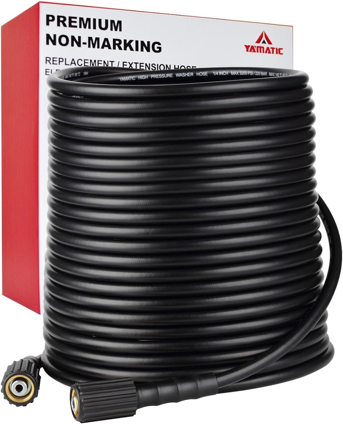 YAMATIC Pressure Washer Hose, Special Power Washer Hose with 100FT Length, Innov...