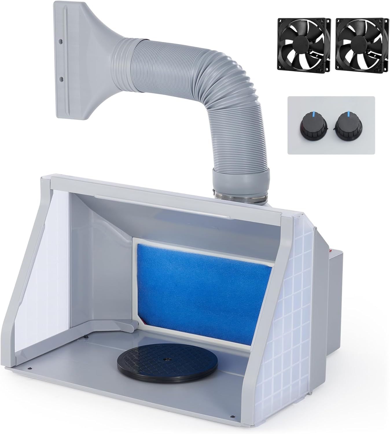 CO-Z Airbrush Spray Booth with Dual Fans and LED Lights, Portable Painting Booth...