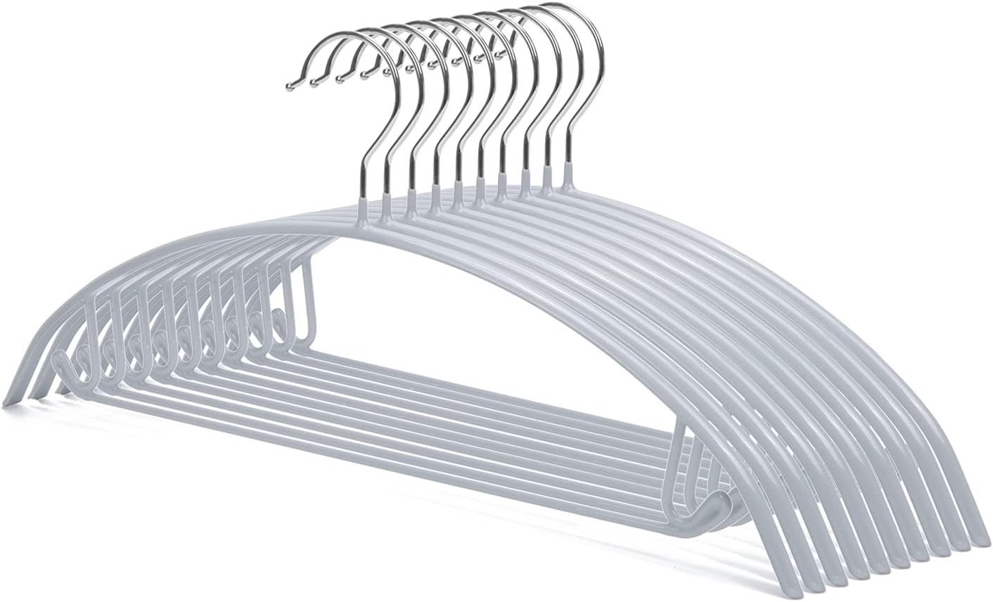Nature Smile Non Slip PVC Coating Sweater Hangers,Dress Suit Coat Hangers,Should...