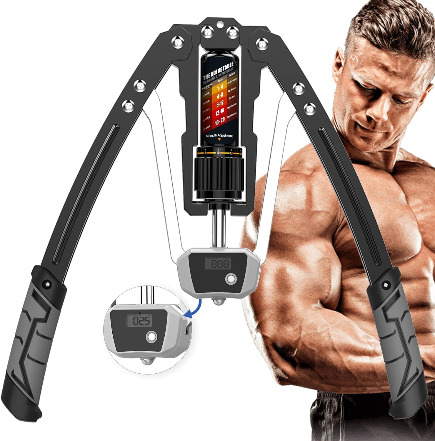 EAST MOUNT Twister Arm Exerciser, Special Home Chest Expander with Adjustable 22...