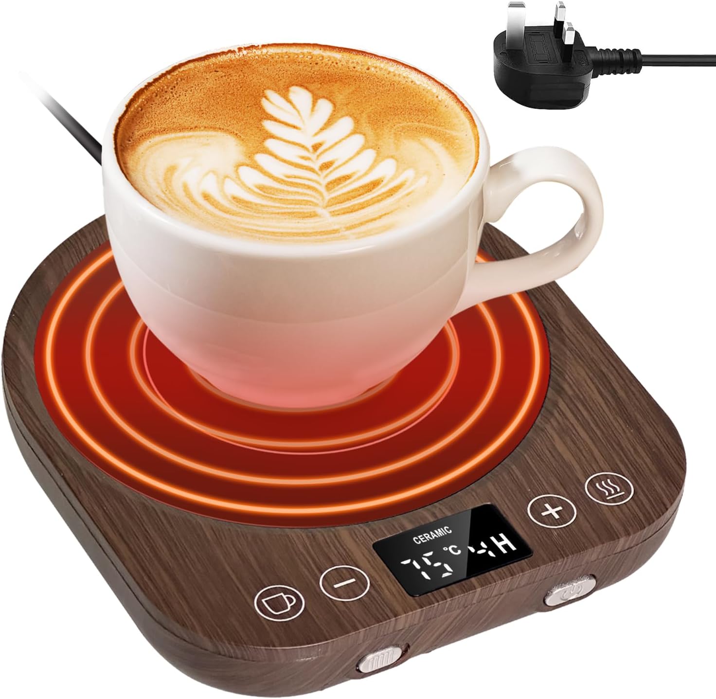 CEROBEAR Coffee Mug Warmer for Desk Cup Warmer for Home Office with Gravity Sens...