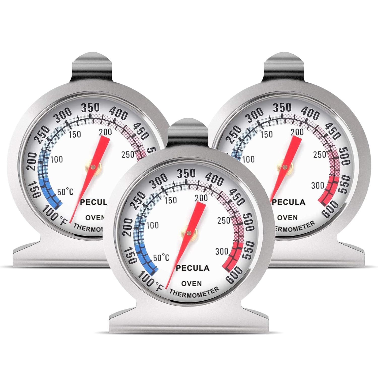Stainless Steel Oven Thermometer, Special Kitchen Cooking Thermometer for Accura...