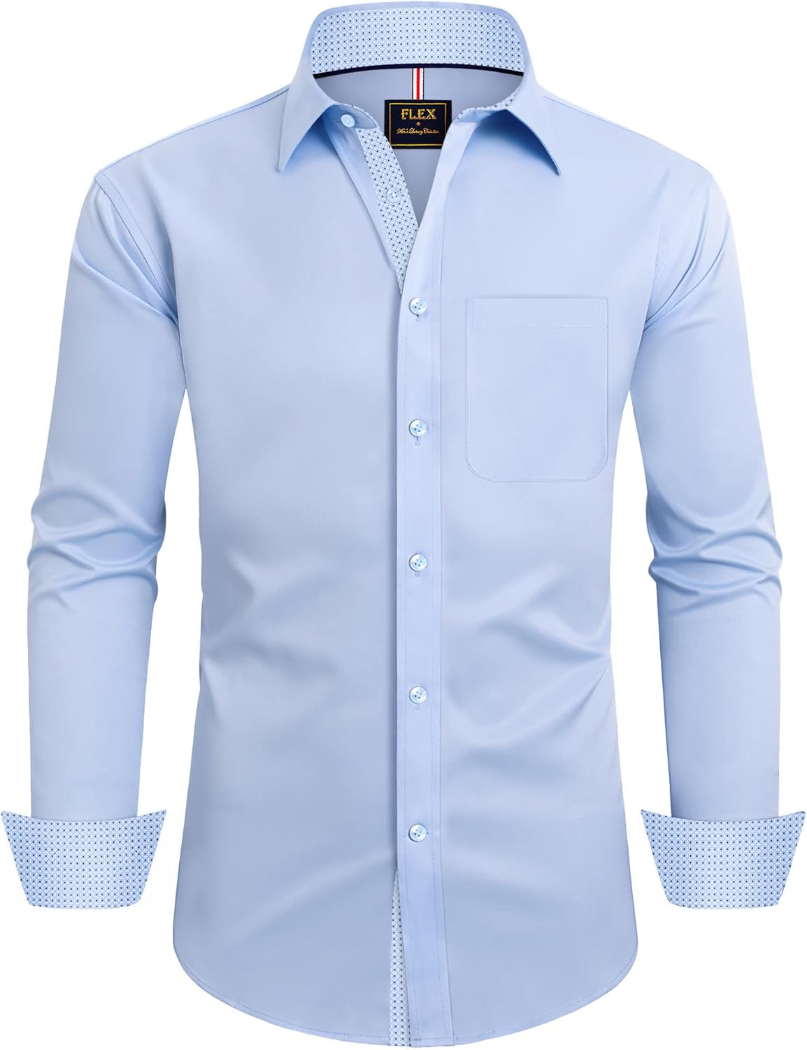 Alimens & Gentle Men's Dress Shirts Long Sleeve Wr...
