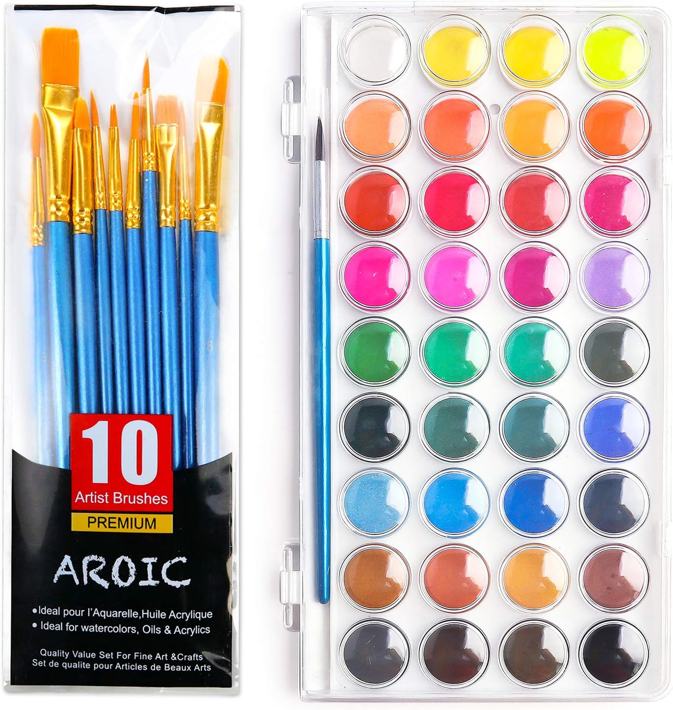 AROIC Watercolor Paint Set, with a Watercolor Paint, 36 Color，and a Package of...