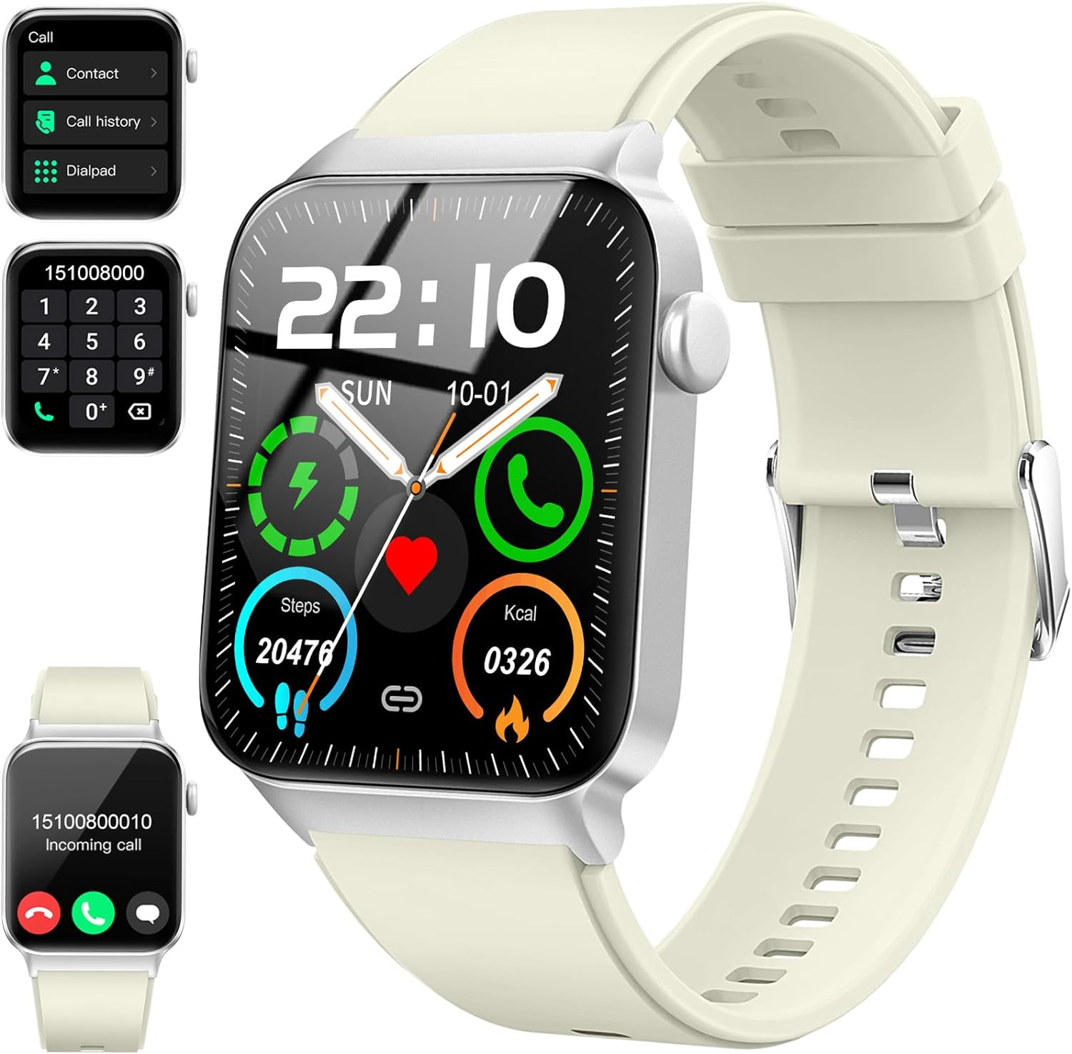 Smart Watch for Men Women Answer/Make Calls, 1.85"...