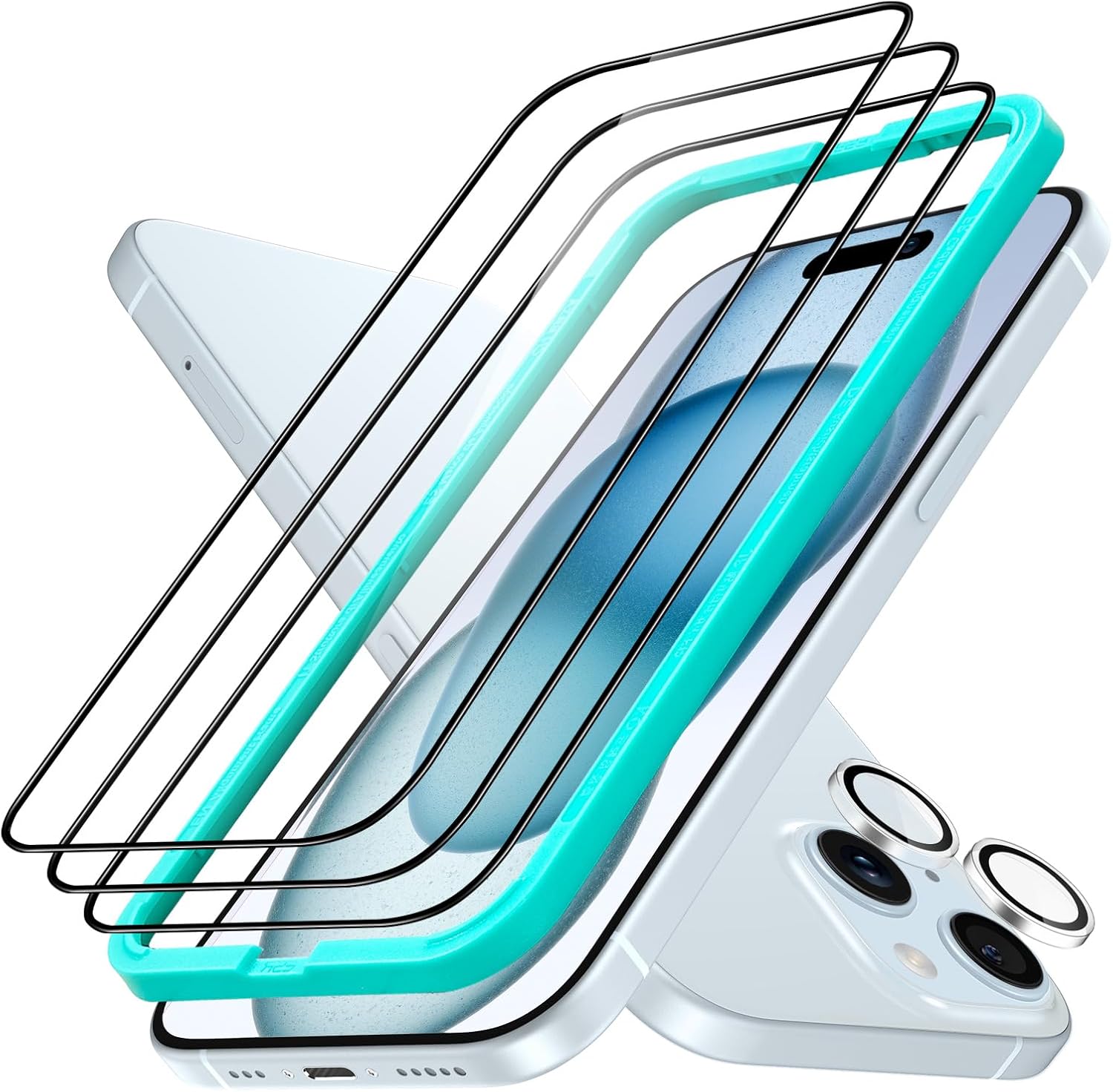 ESR 3 1 Pack, Special Screen Protector for iPhone 15 Plus, Innovative [9H Hardne...