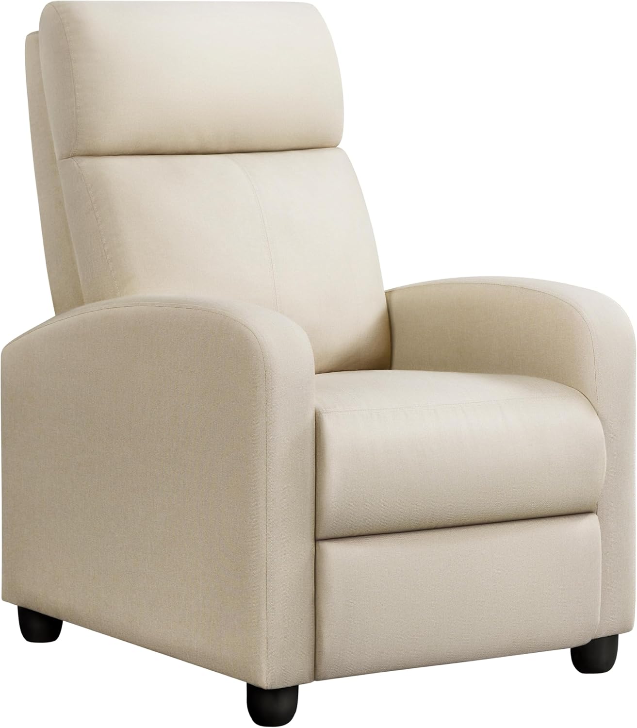 Yaheetech Modern Fabric Recliner Chair, Special Adjustable Single Sofa With Thic...