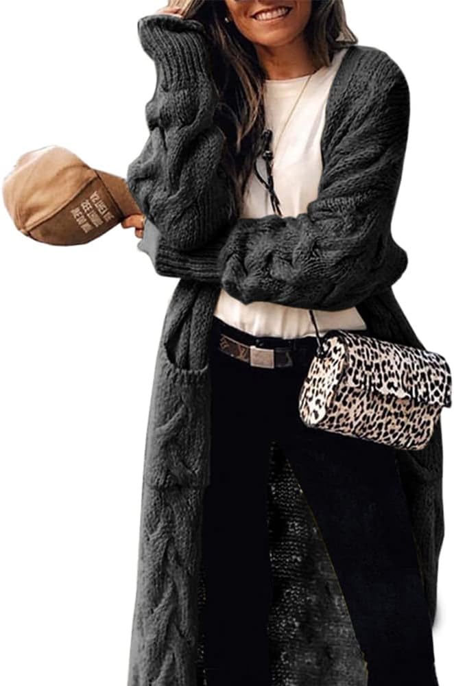 ZIWOCH Women's Long Cardigan Coats, Special Casual Open Front Sweater, Innovativ...