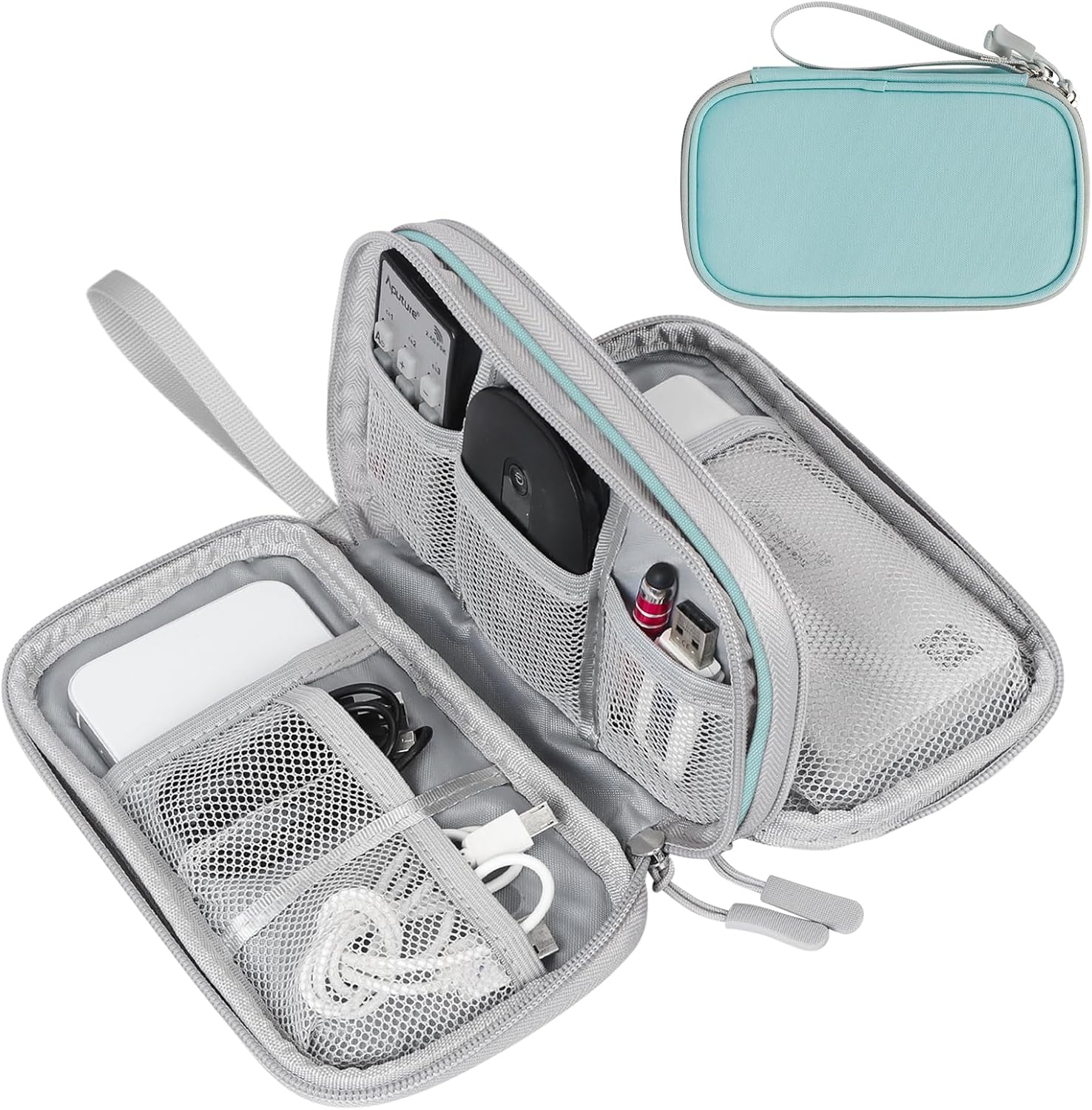 FYY Electronic Organizer, Travel Cable Organizer Bag Pouch Electronic Accessorie...