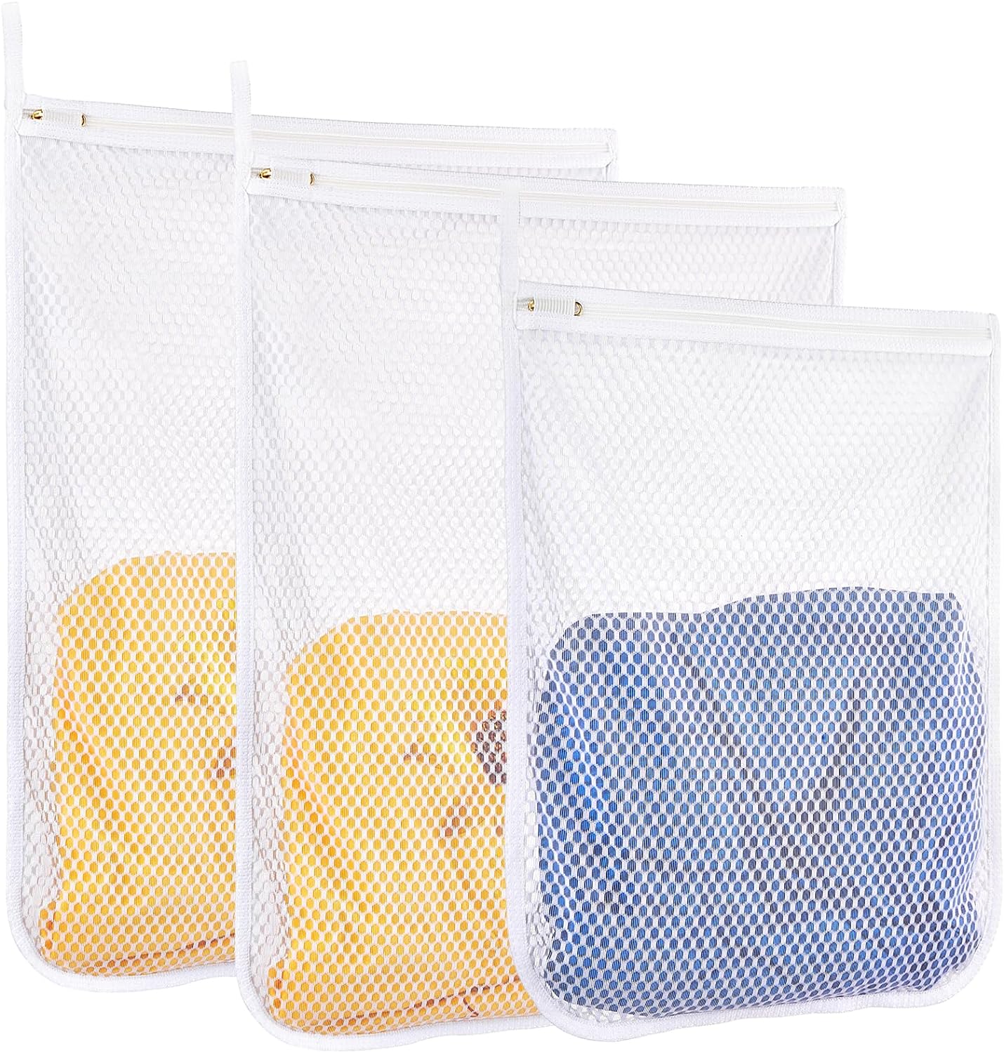 Durable Honeycomb Mesh Laundry Bags, Special Laundry Bags for Delicates, Innovat...