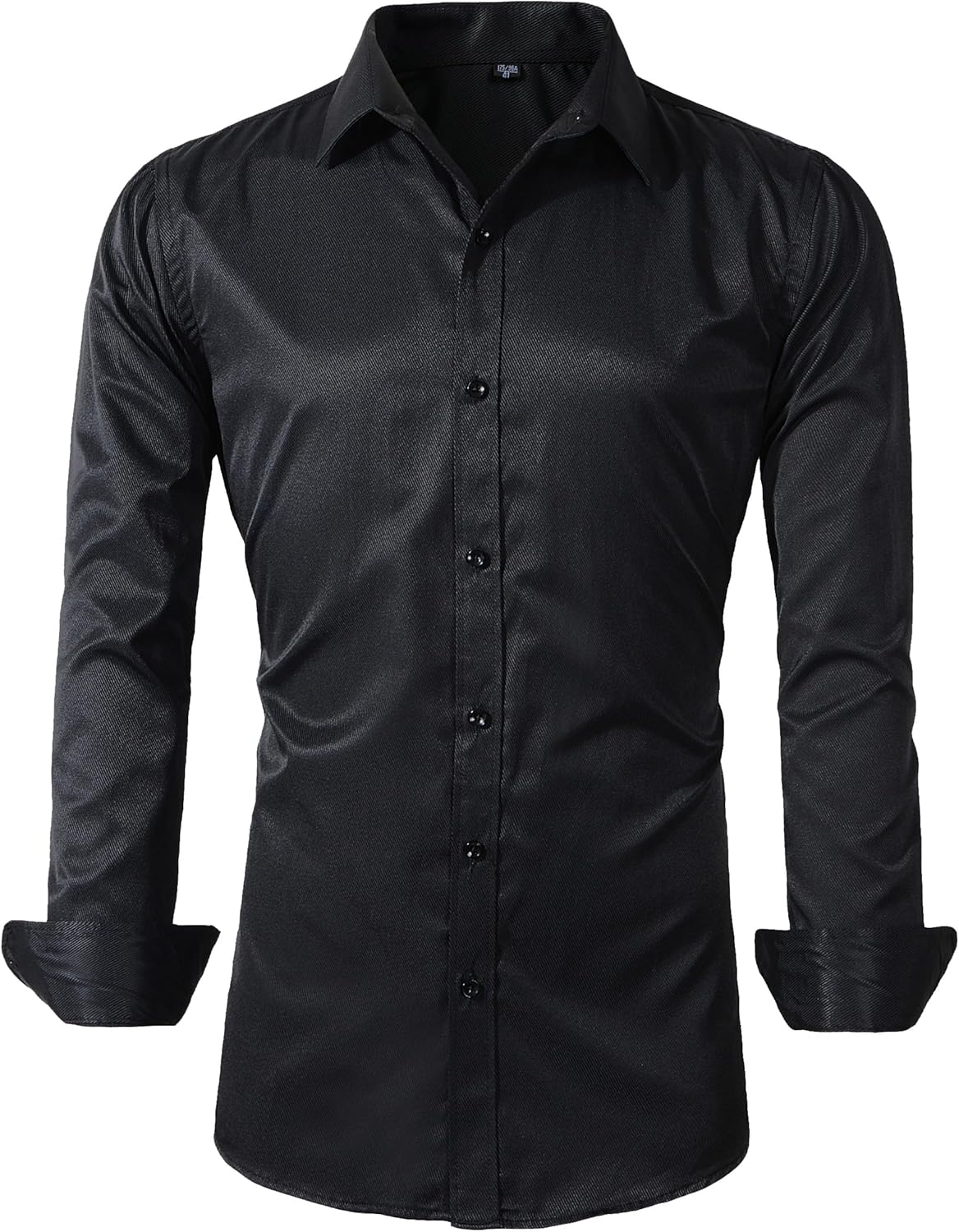 Beninos Men's Dress Shirts Slim Fit Solid Long Sleeve Casual Button Down Shirt B...