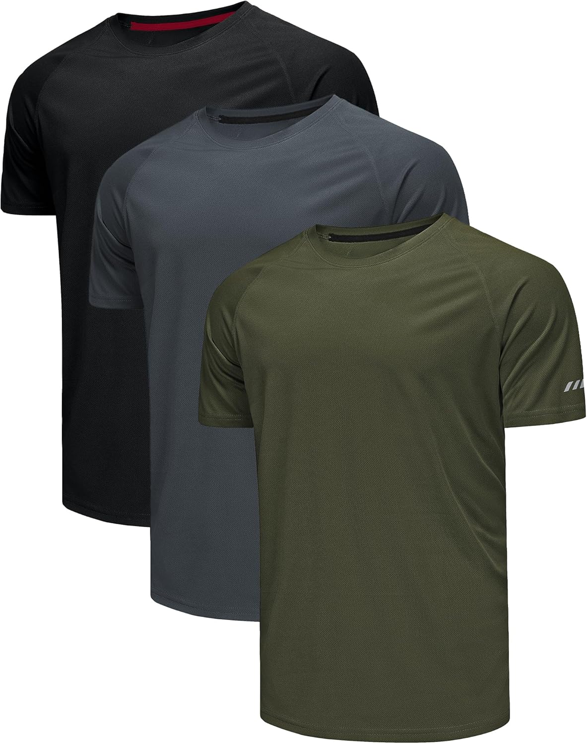 QAYMZUMD 3 Pack Men T Shirts Gym T Shirts for Men Running Men's T Shirts Sport T...