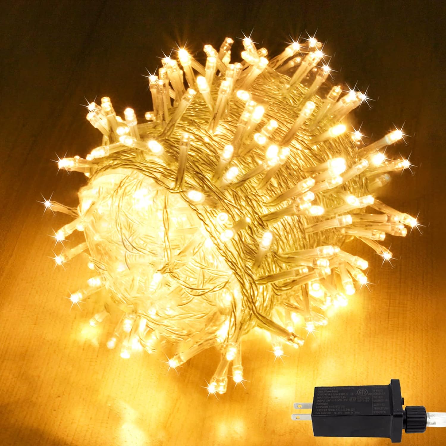 SANJICHA Extra-Long Christmas Lights Outdoor/Indoor, Upgraded Super Bright Strin...