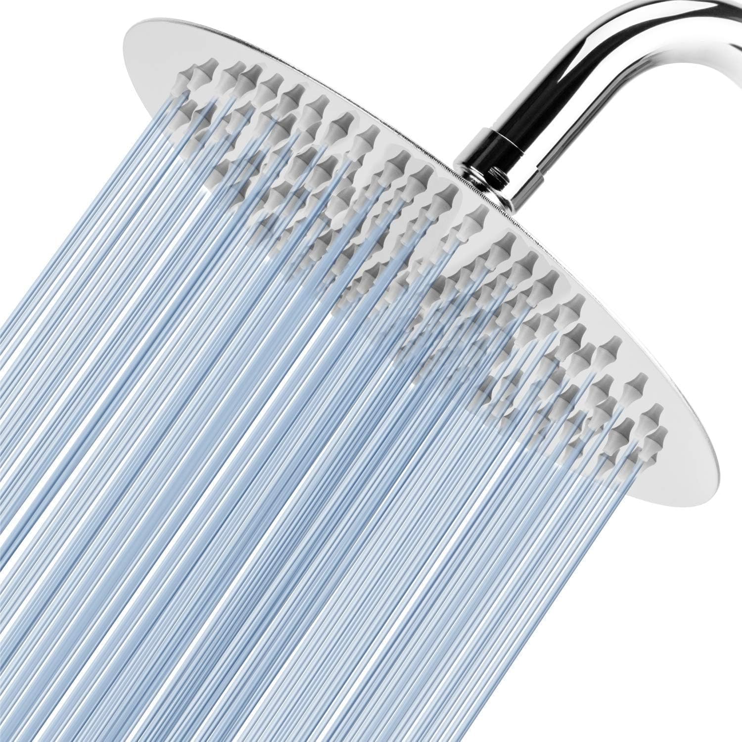 Voolan 8” Rain Shower Head, Special High Pressure Shower Heads With 304 Stainles...