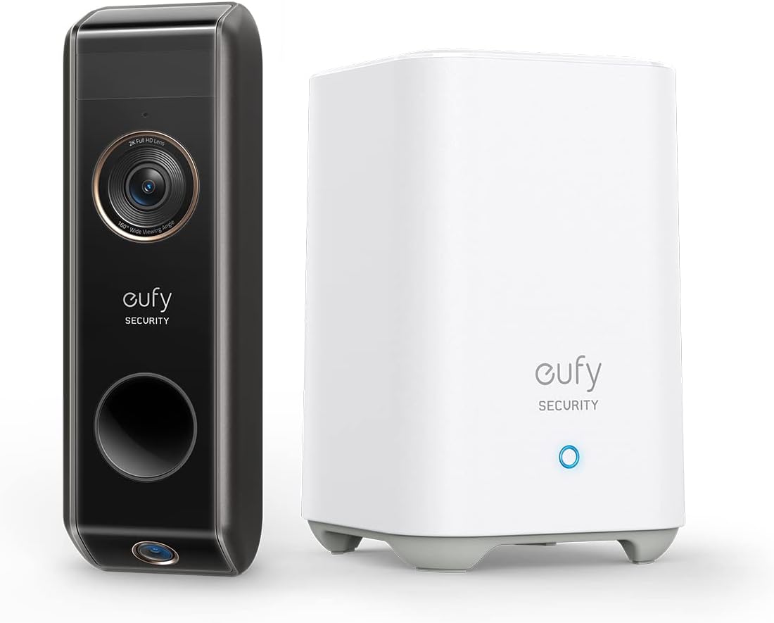 eufy Security Video Doorbell Dual Camera, 2K HD, W...