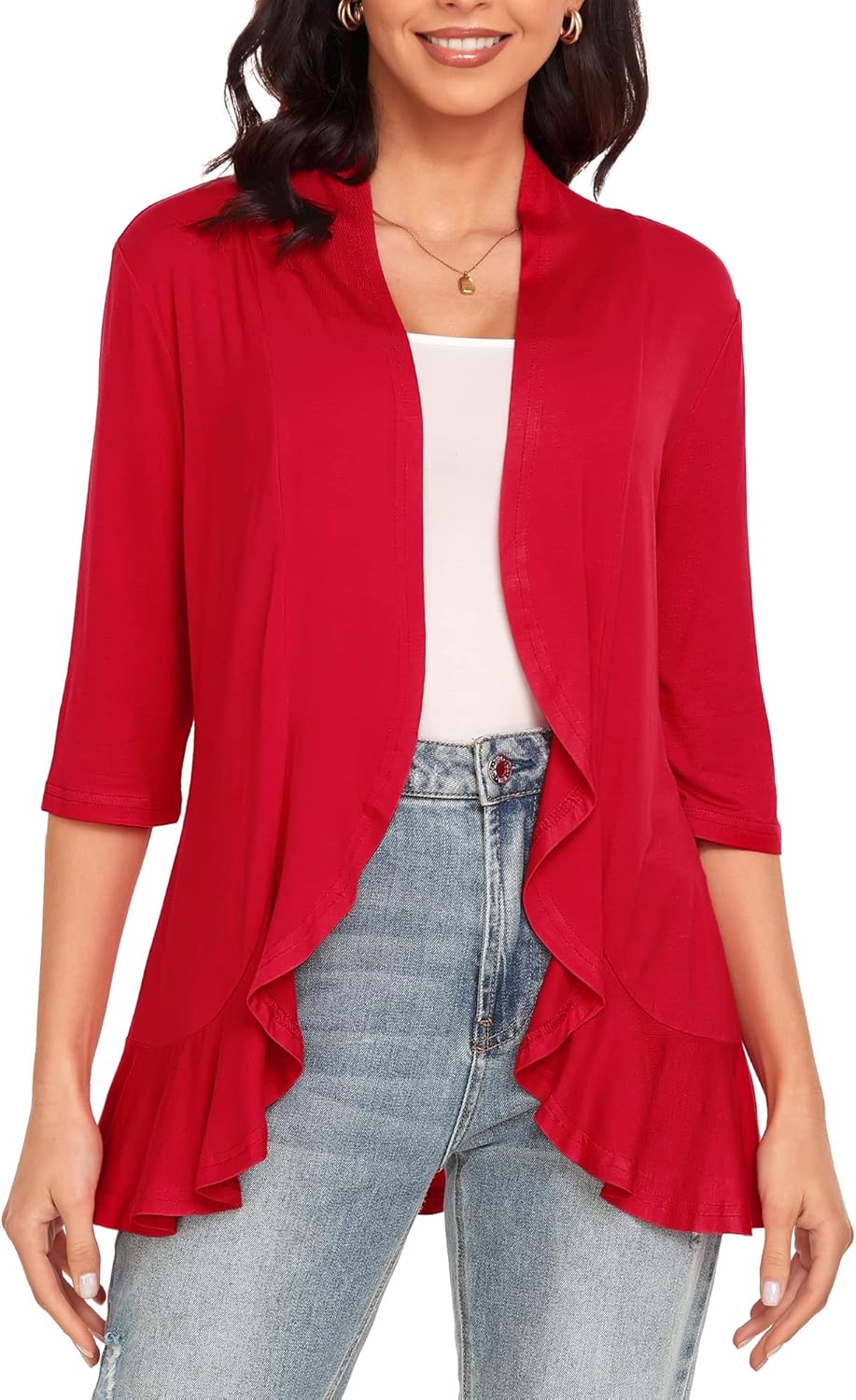 Argstar Women's Cardigan, Special 3/4 Sleeve Cardigan for All Sizes S-3XL, Innov...