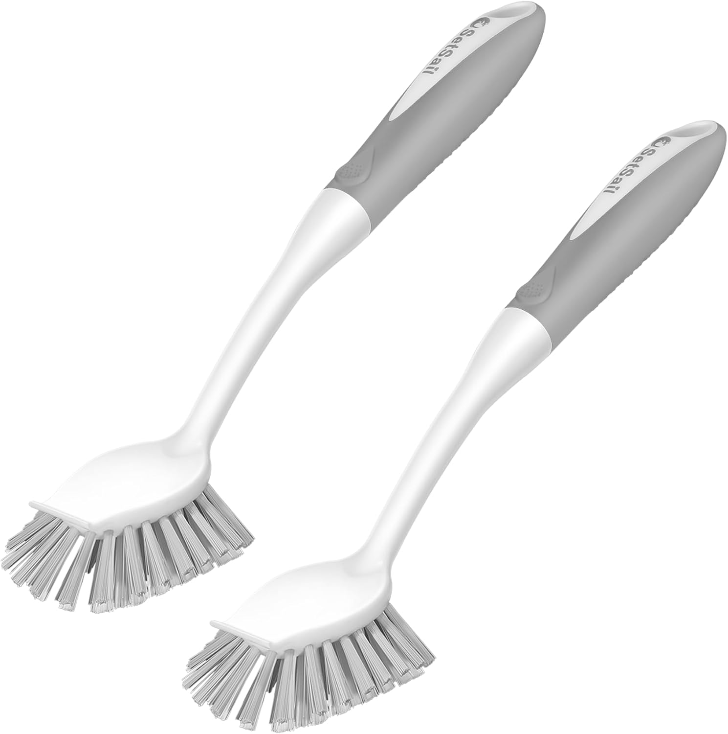 SetSail Dish Brush with Handle, Special Dish Scrubber with Stiff Bristles, Innov...