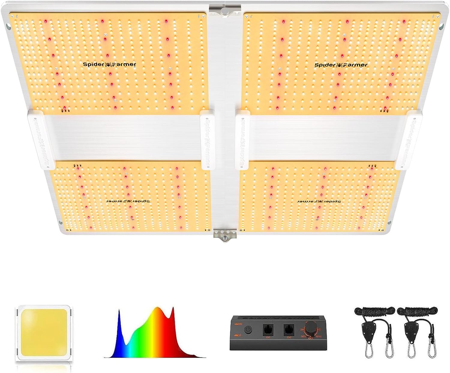 Spider Farmer SF7000, Samsung LM301B Diodes Led Grow Light, Full Spectrum Plant...