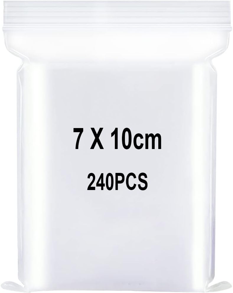 Resealable Clear Plastic Bags, Special Sealed Storage Bag, Innovative Press Seal...