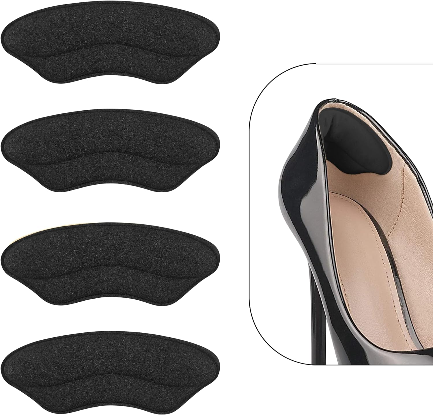 Heel Pads for Shoes, Unique Heel Cushions for Too Big Shoes, Special Heel Pads f...