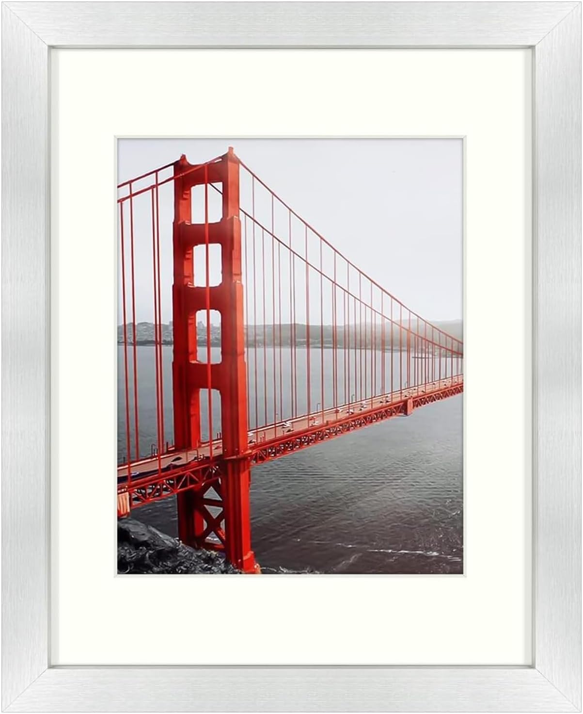 Frametory, 11x14 Picture Frame - Made to Display Pictures 8x10 with Mat or 11x14...