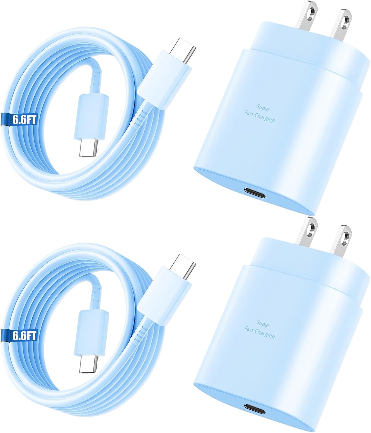 Type C Charger, 25W Samsung USB Type C Super Fast Charger Block with 6.6FT Long...