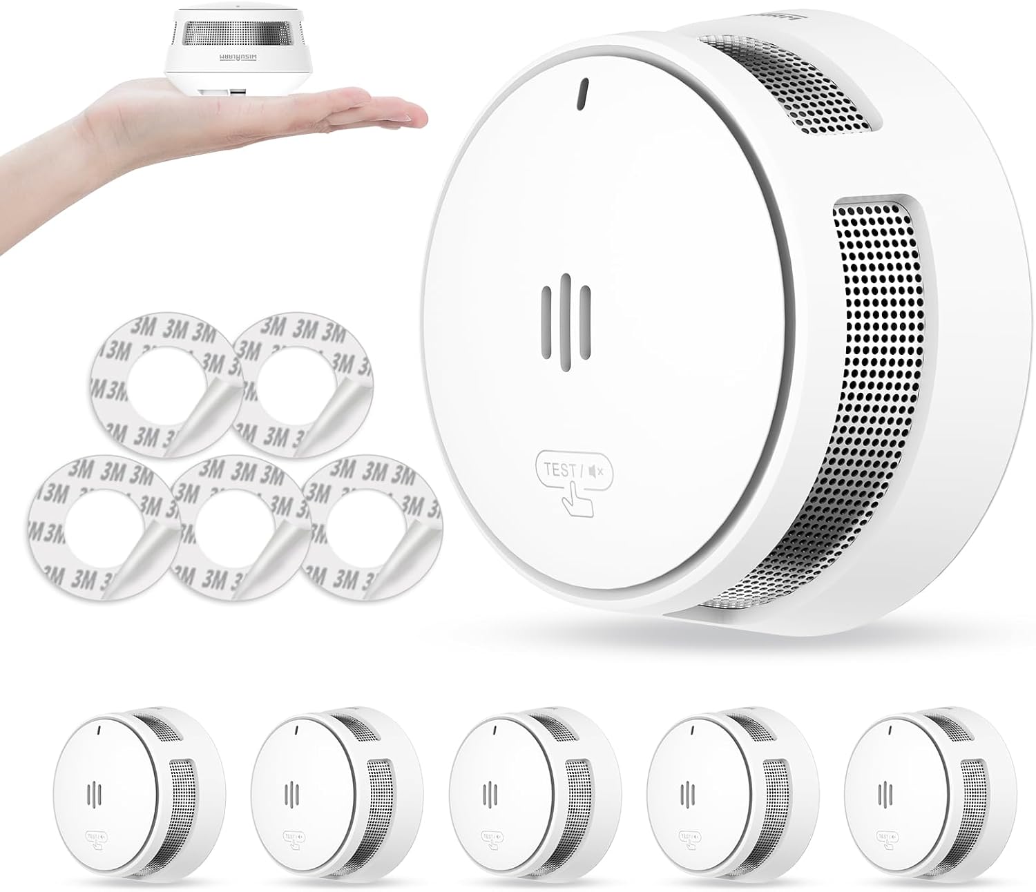 Smoke Alarm, High-Quality Smoke Alarm with 10 Years Battery, Special Smoke Alarm...