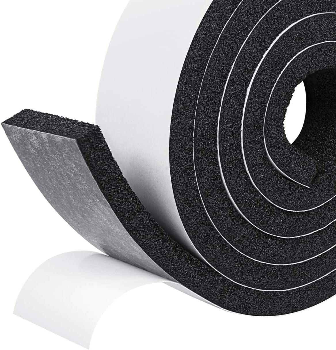 fowong Open Cell Foam Insulation, 50mm(Width) X 12mm(Thick) X 2M(Length) Weather...