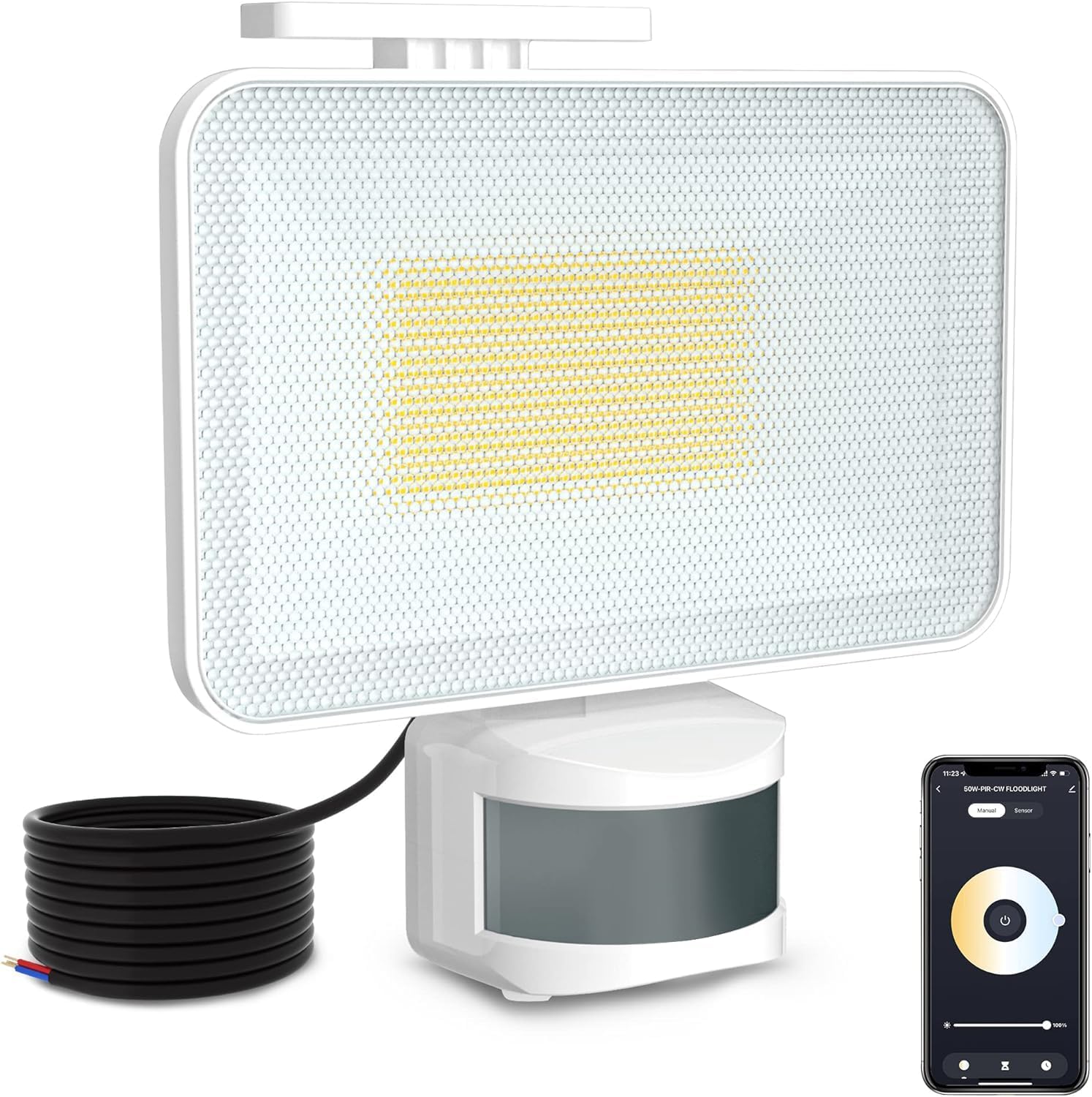 HELLYMOON 50W Security Lights Outdoor Motion Senso...