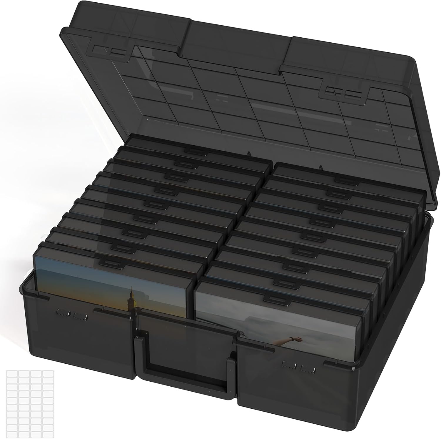 Lifewit Photo Storage Box, Unique 4x6 Photo Case with 18 Inner Photo Keeper, Dur...