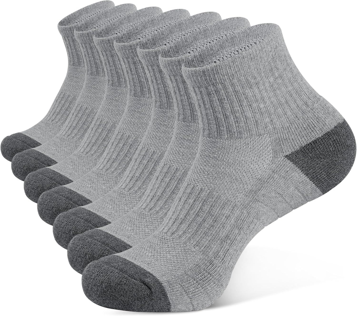 Closemate 7 Pairs Athletic Ankle Trainer Socks Men Women Ladies with Thick Cushi...