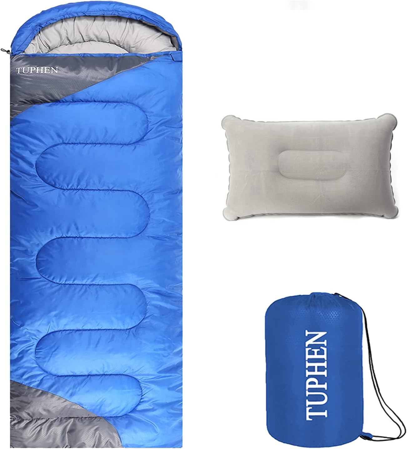 TUPHEN- Sleeping Bags for Adults Kids Boys Girls Backpacking Hiking Camping Cott...