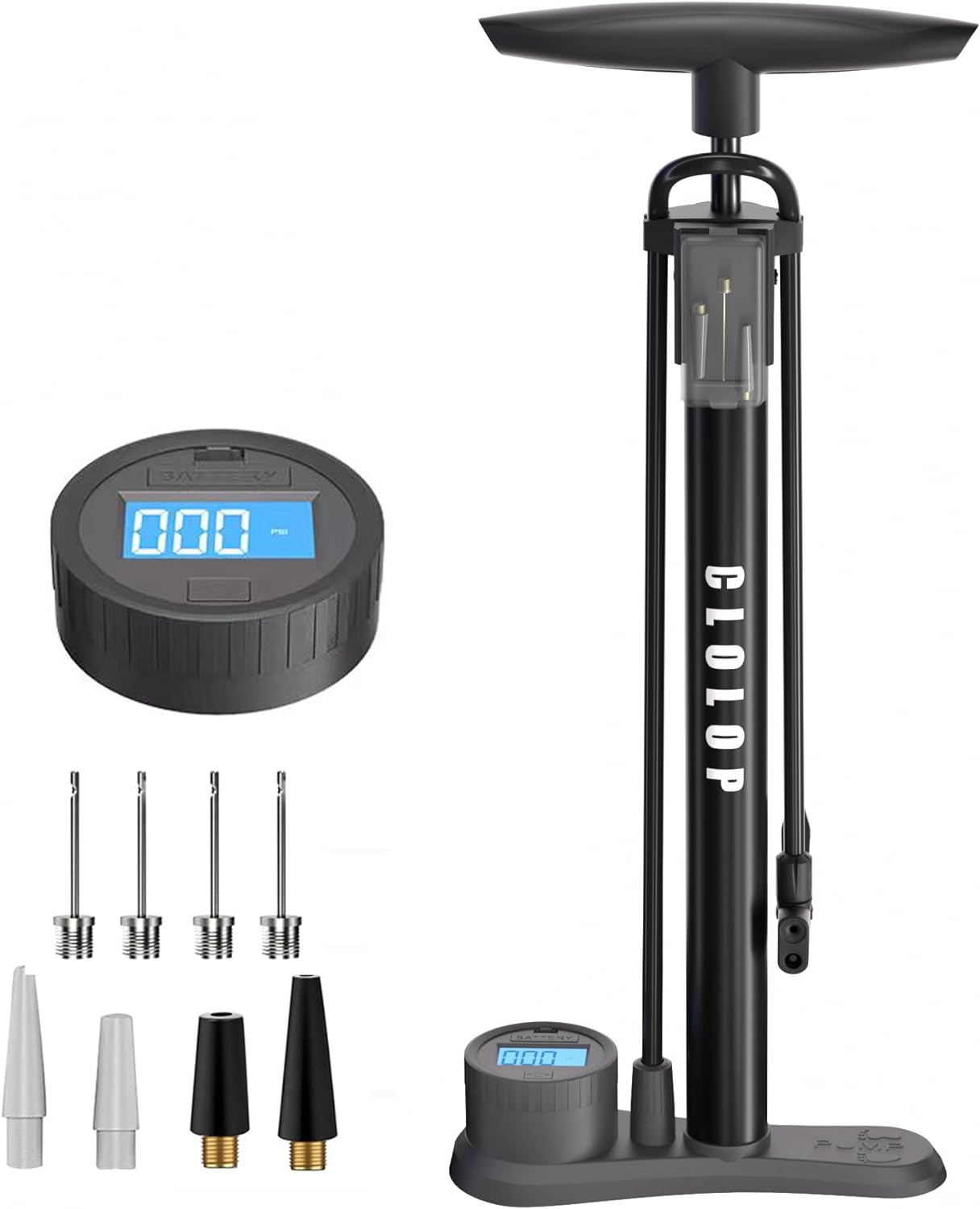 CLOLOP Bike Pump Bicycle Floor Pump Stand Pump Ball Pump With Presta & Schrader...