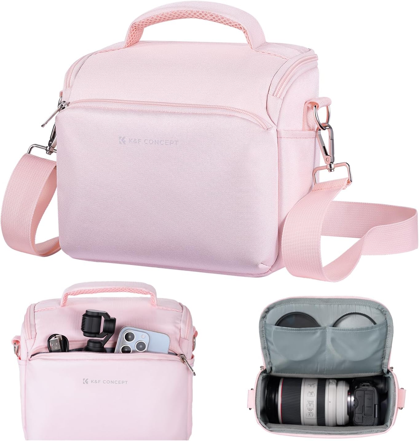 K&F Concept Camera Sling Bag Small Crossbody Camera Case DSLR/Mirrorless Compact...
