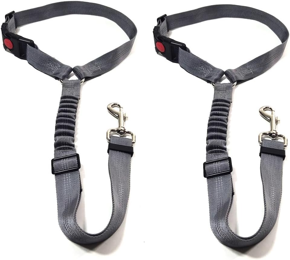 GoBuyer Dog Car Headrest Seat Belt 2 Pack for Pet Dogs Safety Harness Travel Acc...