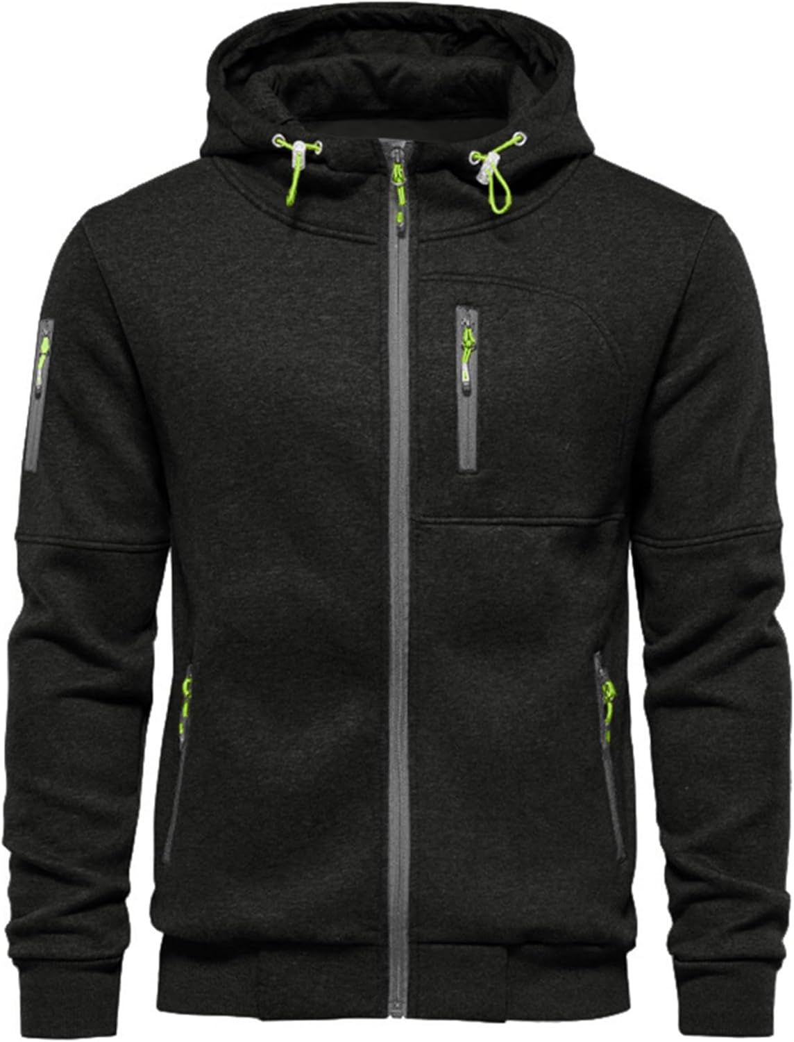 VANVENE Mens Hoodies, Special Sweatshirt Jackets, Innovative Long Sleeve Zipped...
