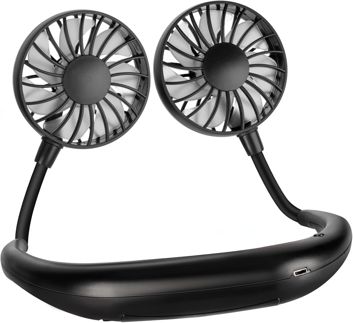 BOSONER Neck Fan Rechargeable Portable Women: Head Fan for Neck Round Cooling -...